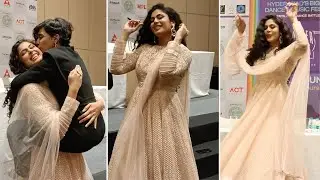 Actress Faria Abdullah Funny Dance @ An Event | Manastars