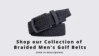 Black Men's Golf Belt