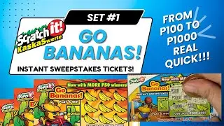 NANALO NG 1000?! SWERTE! | Go Bananas | Scratch It Challenge | Video 001