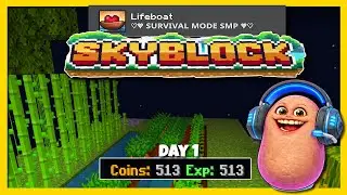 Minecraft -  Lifeboat Server -SkyBlock Getting Rich In 10 Days