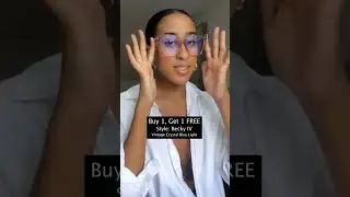 BECKY IV Vintage Crystal Blue Light Technology Glasses by DIFF Eyewear 👓