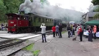 Steam trains at Fond-de-Gras in Luxembourg 10/09/17
