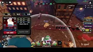 All Stars Tower Defense X Solando a Dungeon do Elemento Vermelho