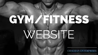Free .com Domain GYM/Fitness website template sample, Responsive Designs By Chauhan Enterprises