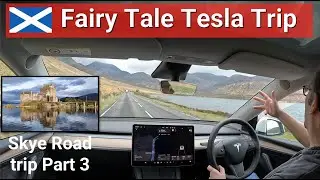 Замки Диснея, паромы, охота на Несси &mdash; увлекательное путешествие на Tesla Road Trip