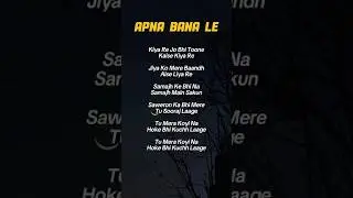 💞 Apna Bana Le | Heart Touching Love Song | Shorts Video | Kr 90