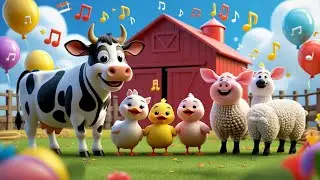 Animal Sounds Song for Kids | Moo, Quack, Oink, Baa Nursery Rhyme #cartoon #cocomelon #ai