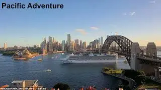 3 cruise ship departures from Sydney Harbour in an hour 21.04.24
