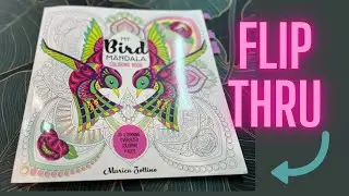 My Bird Mandala Coloring Book - Flip Through/ Adult Coloring 