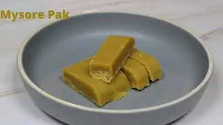 No Ghee Mysore Pak | Vegan Mysurpa | Diwali recipe | Indian sweets #indiansweets #vegan #diwalisweet