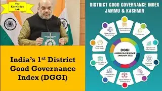 India's 1st District Good Governance Index