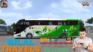 Bilal Travels New Yutong Nova Bus Livery | Bilal Travels Nova Bus 2024 | BUSSID | PK Gaming #bussid