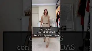 ARMARIO C&Aacute;PSULA de VERANO: 62 LOOKS con 15 PRENDAS 😵 | Saca partido a tu armario