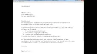 Cover Letter Basics - Tutorial #1 - Layout and Content