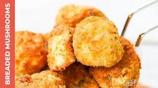Crispy Deep-Fried Breaded Mushrooms | Chef Tariq