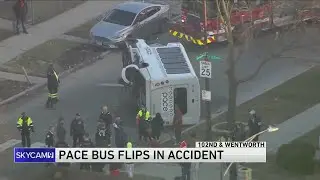 5 injured in crash involving Pace paratransit bus on Far South Side