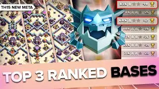 NEW Top 3 TH15 Trophy Bases | Best Anti Meta Ranked Layout Links 💥