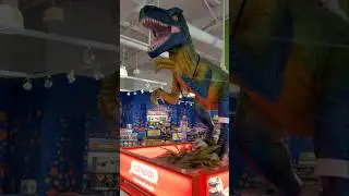 Giant Toy Dinosaur at Toys R Us Store Display YouTube #Shorts Shopping Video 4K