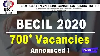 BECIL Recruitment 2020 &brvbar;&brvbar; Latest Jobs Notification 2020 &brvbar;&brvbar; How to Fill BECIL Online Form 2020