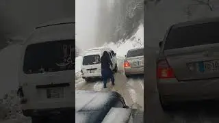 drive carefully in snow | Murree weather snow #driving #travelvlog #vlog #roadtrip #road #mountains