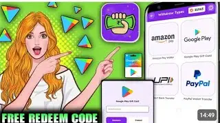 Mobreward free redeem code | best redeem code free app |without investment Live redeem google play ❓