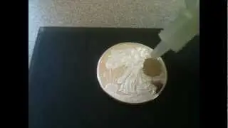 Fake Silver Eagle ASE vs Nitric Acid - Testing Silver