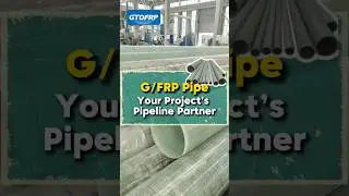 FRP Pipes for Water, Chemical & Oil Projects | Lightweight & Corrosion-Resistant #shortsvideo #gfrp