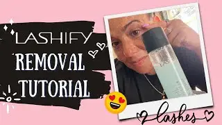 Lashify tutorial on how to easy remove your lashify lashes