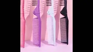 Portable Travel Foldable Hair Comb Brush Massage Hair Comb Anti static Styling Kits Folding Hair Com