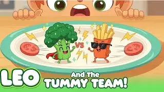 Leo and the Tummy Team 🍟🥦| Funny Kids Cartoon | Broccoli vs. French Fries | Healthy Eating Adventure
