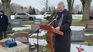 Graveside service for Ted Ford -- February 10, 2023