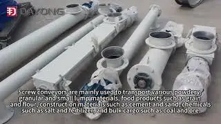 Carbon steel screw conveyor manufacturing plant from Dayong Machinery