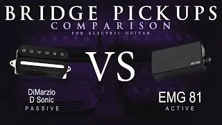 DiMarzio D SONIC vs EMG 81 - Bridge Guitar Pickup Comparison Tone Demo