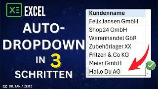 Excel nervt? St&auml;ndig deine Drop-down-Liste anpassen? Excel macht das automatisch!