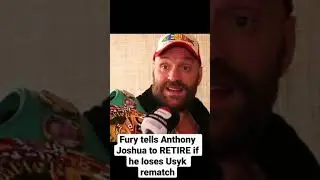 Fury tells bitter rival Anthony Joshua to &lsquo;retire&rsquo; if he loses rematch with Olekskandr Usyk #shorts