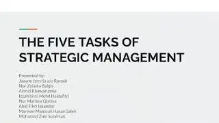 The five tasks of strategic management