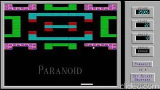 PARANOID OLD PC GAME By The Bit Bucket Brothers 30 LEVELS
