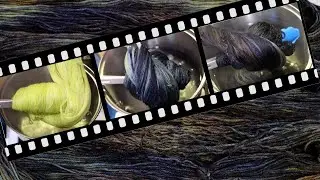 Dyeing Layered Tonal Yarn with Leftover Dyestocks (Surprising color blend!)