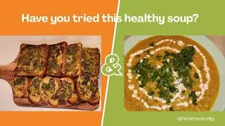 Healthy Soup! Easy Chicken & Lentil Recipe with Garlic Breadsticks. Easy recipe!