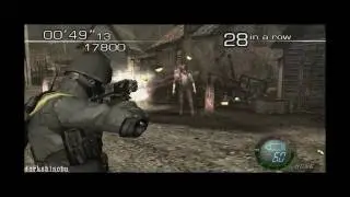 RE4 Mercenaries Hunk Village - 95500 in 2 minutes【PC】