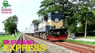 Chilahati Bound Inter City Rupsha Express Train Entering To Santahar Railway Junction Station