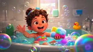 Splish, Splash, A Rainbow Bath | Fun Water Play Rhyme for Kids | Nursery Rhymes & Songs for Children