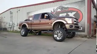 Adobe Brown King Ranch F250 Straight Piped | Full Flex Customs