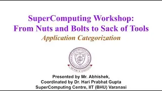 SuperComputing: Module 8-Application Categorization