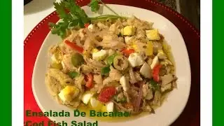 🇵🇷Ensalada De Bacalao/Cod Fish Salad FROM START TO FINISH... EASY TO FOLLOW FOR BEGINNERS🇵🇷