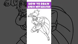 How to Draw Anko Mitarashi from Naruto #shortvideo #d4drawing