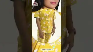 Mustard Floral Printed Night Suit