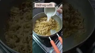 Milk maggi recipe/simple & tasty milk Maggie recipe/#maggie #streetfood #snacks #shortsviral #food