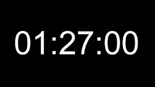 87 Minutes Silent Count Up Timer