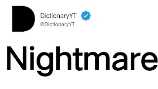 Nightmare Meaning in English